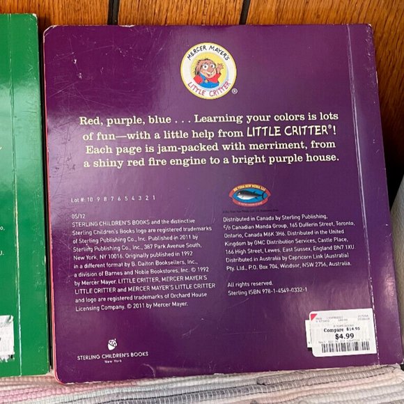 Litter Critter - Colors & ABCs - Mercer Mayer - 2 New HB - Picture 4 of 4